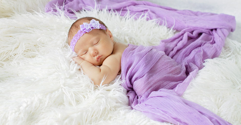 Baby in Purple